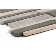 Marmormix Black Grey Creme gesägt 3- Bahn
