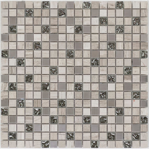 Glasmosaik Glas Grau Marmor Gau Edelstahl 30x30 - FliesenExpress - Mosaik - Fliesen - Mosaikmatten Günstig Kaufen!_4330542065615
