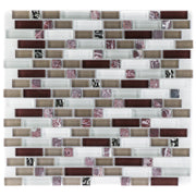 Glas & Naturstein Mosaik Marble Violett Glasmix Braun Grau Weiß Brick - FliesenExpress - Fliesen günstig kaufen_4330542066315