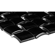 Glasmosaik 3D Black - 26cm x 26cm - FliesenExpress - Fliesen günstig kaufen_4330542078516