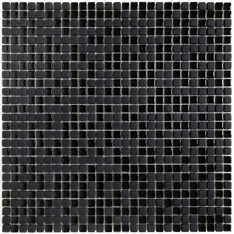 Glasmosaik Serie 4 Anthrazit 10x10mm 30,5x30,5 - FliesenExpress - Mosaik - Fliesen - Mosaikmatten Günstig Kaufen!_4330542093045