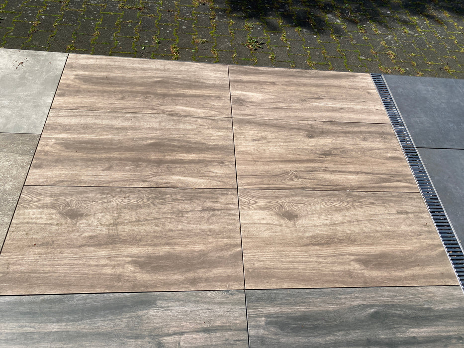 Terrassenplatte - Holzoptik Oak 45x90x2cm