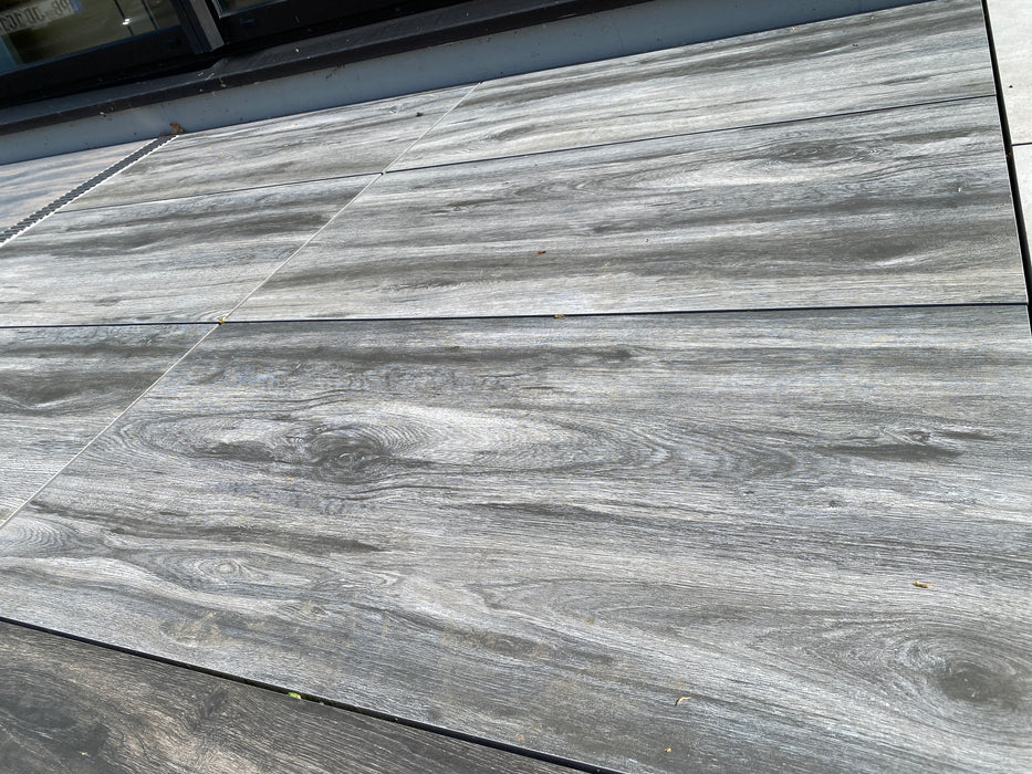 Terrassenplatte - Holzoptik Grey 45x90x2cm